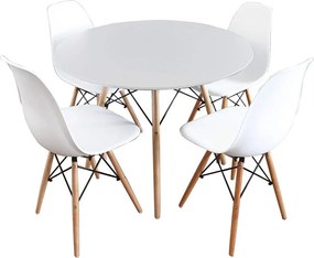 GAMIN II NEW modern 80cm étkezőszett 4 étkezőszékkel