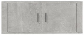 betonszürke fali TV-szekrény 100x34,5x40 cm