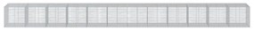 horganyzott vas gabion kosár fedéllel 1200 x 100 x 100 cm