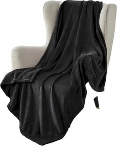 Bedsure Bolyhos Polár Takaró Fekete 150x200cm Puha Ágytakaró Kanapé