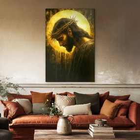 DUBLEZ | Fából készült kép - Jézus töviskoronával