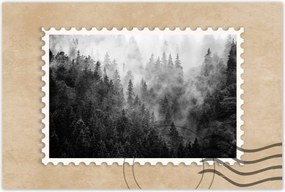 Poszterek 120x80 Tájkép Szürke Hegyek Köd