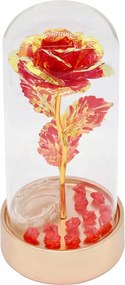 Örök Rózsa Üvegben Piros Led Lámpa Tökéletes Ajándék