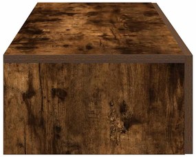 Falipolc fiókokkal füstölt tölgy 100x36x19 cm műszaki fa