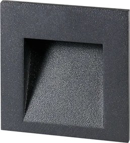 RENDL TESS SQ süllyesztett lámpa antracitszürke 230V LED 3W IP54 3000K