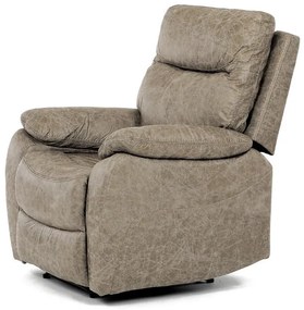 Relax fotel vezeték nélküli elektromos vezérléssel, bézs vintage szövettel. TV-4094 LAN3