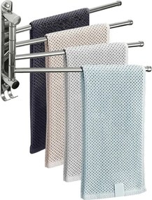 Törülközőtartó, ezüst, HOLDER