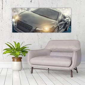 Audi autó képe - szürke (120x50 cm)