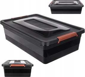 Tároló Fedéllel Ellátott Tartály 28L-ES Műanyag Játéktároló