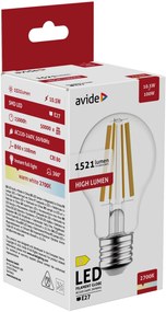 Avide LED Filament Globe 10.5W E27 A65 WW 2700K High Lumen