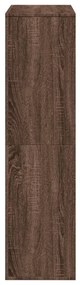 barna tölgy színű szerelt fa térelválasztó 100 x 33 x 125,5 cm