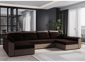 Sarok ülőgarnitúra U Paragon U (bézs + fekete). 1057385