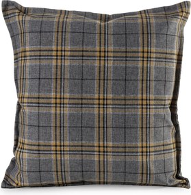 Kerti párnahuzat Garden 45x45 cm hamuszürke kockás