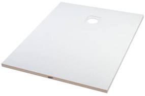 Cagliari White 80x100x2,6 cm szögletes, SMC zuhanytálca szifonnal