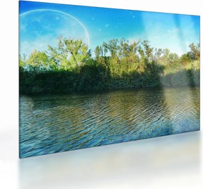 Kép - tó (üvegen) (70x50 cm)