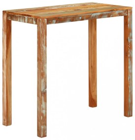 tömör újrahasznosított fa bárasztal 112 x 55 x 108 cm