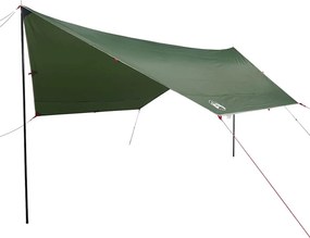 vidaXL zöld vízálló kempingponyva 430 x 380 x 210 cm