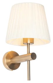Modern fali lámpa fehér bronzzal - Pluk
