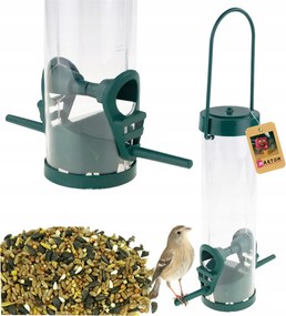 Madáretető Átlátszó Lábtartóval Gabona Eledelhez