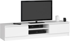 Rtv asztal szekrény 2D1P 160cm fehér komód Akd