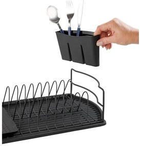 Drip Basic fekete edényszárító - Wenko