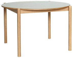 Tölgyfa kerek étkezőasztal ø 115 cm Oblique – Hübsch