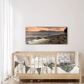 Kép - Tenger és hegyek (120x50 cm)