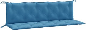 vidaXL 2 db melange kék szövet kerti padpárna 180 x 50 x 7 cm
