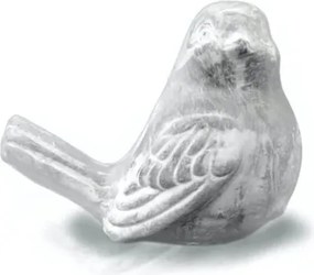 Beton madárka szürke kerti figura 7x9 cm