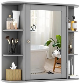Fürdőszobai szekrény, szürke