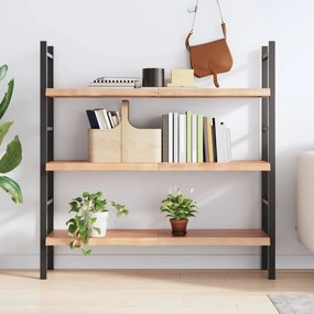 világosbarna kezelt tömör tölgyfa fali polc 120 x 40 x (2-4) cm