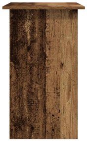 antik fa színű szerelt fa íróasztal 80 x 45 x 74 cm
