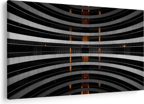 Absztrakt kép - épület (90x60 cm)