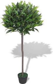 vidaXL műbabérfa virágcseréppel 125 cm zöld