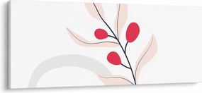 Kép - Rózsaszín virágos absztrakció N⁰3 (120x50 cm)
