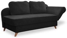 Antracitszürke kordbársony heverő (jobb oldali) Chic Charlotte – Miuform