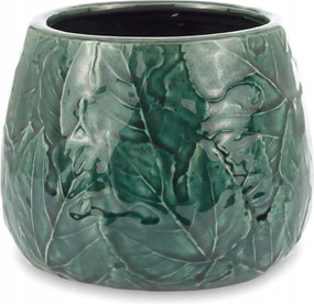 Virágtartó Zöld 12x15cm Levélvédő Levél 10