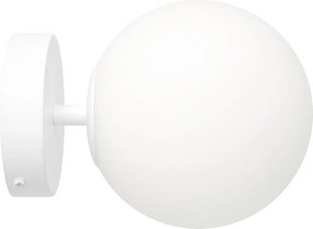 Fali lámpa Milano white szimpla tejgömb fehér EW1in1
