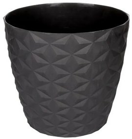 Cristal matt újrahasznosított virágtartó 16 cm,antracit, 16 cm