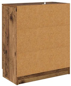Oldalszekrények fiókkal 2 pcs Öreg fa 60 x 30 x 70 cm Faanyag
