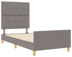 Taupe ágykeret 100x200 cm szövetből
