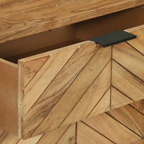 konzol asztal 90x35x80 cm masszív fa akác