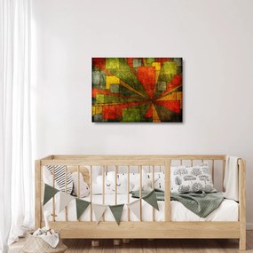 A geometriai absztrakció képe (üvegen) (70x50 cm)