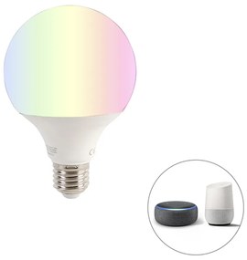 Okos E27 szabályozható LED izzó G95 11W 900lm 2200-4000K RGB