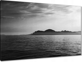 Festmények 120x80 Tájkép ködös hegyekkel