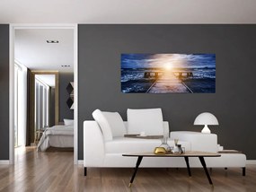 A móló képe nappal (120x50 cm)