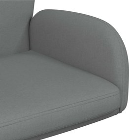 vidaXL forgatható íróasztali szék 54 x 58 x 90 cm Sötétszürke Szövet
