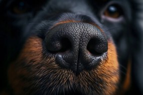 Vászonkép Canvas Fotózás Makró Természet Portré Kutya Orr 120x80