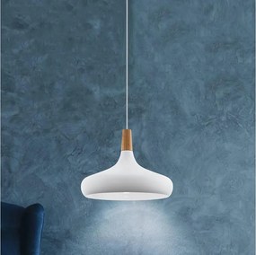 Eglo 96983 - SABINAR függeszték 1xE27/60W/230V, 40 cm, fehér