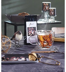 Átvilágítós viaszgyertya közepes Cinege Lovely chickadee